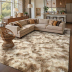 8x10 Ft Extra Large Shag Rugs for Living Room, Tie Dyed Ultra Soft Fluffy Furry by Cuzwlovita