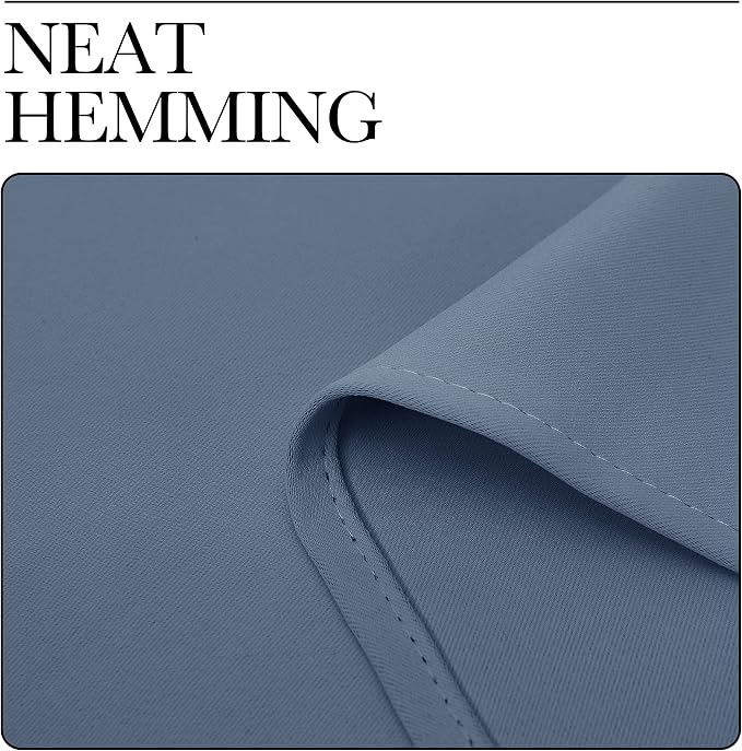 NICETOWN Stone Blue Room Darkening Curtain Panels 78" Length - Image 8