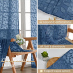 Chyhomenyc Dusty Blue Sheer Valances - Image 8