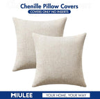 MIULEE Pack of 2 Couch Throw Pillow Covers 20x20 Inch Neutral Beige Modern Boho - Image 7