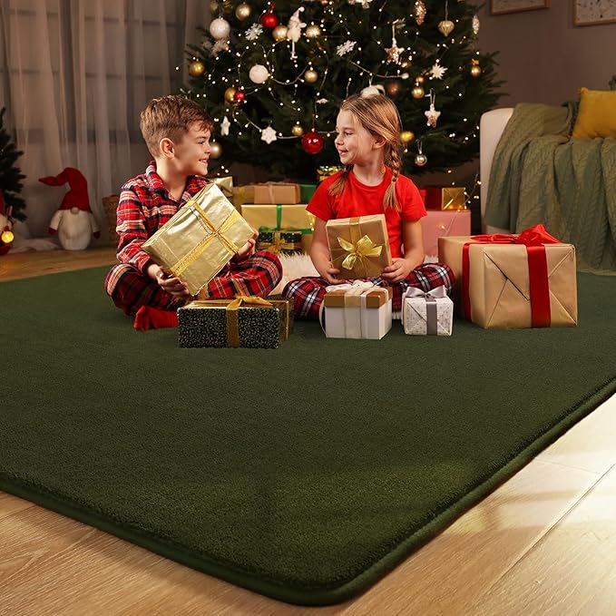 Amearea Large Modern Area Rugs for Bedroom Living Room, 6x9 Feet Olive Green - Image 9
