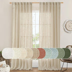 LAMIT Natural Linen Blended Curtains by LAMIT