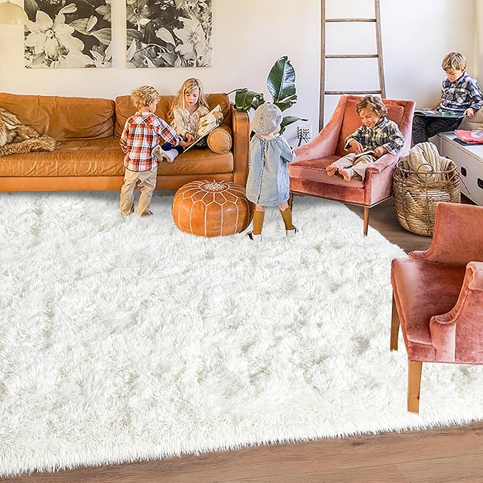 Rugs for Bedroom 4x6, Soft Shaggy Modern Shag Area Rug for Living Room - Image 2