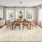 Area Rugs 9x12 Living Room: Vintage Boho Neutral Washable Rug Indoor Soft Large - Image 3