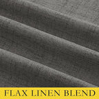 NICETOWN Grizzle Gray Vintage Linen 100% Blackout Curtains - Image 7
