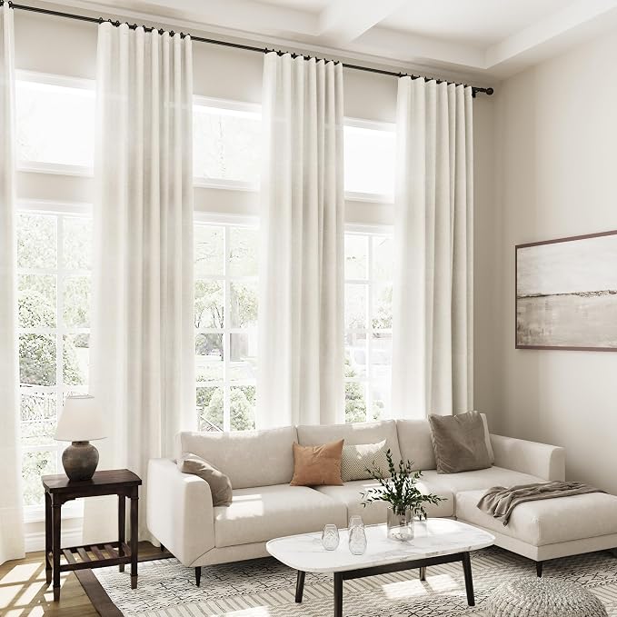 Nanspring Extra Long Curtains 2 Panels 122 Inches Long - Image 7