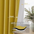 Guken 100% Blackout Curtains 84 Inch Length 2 Panels Set - Image 5