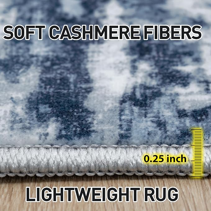 6x9 Area Rugs Washable Rug: Large Modern Abstract Living Room Rug Soft - Image 4