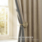 RYB HOME Burlap 100% Blackout Linen Curtains 78 inch Long, Thermal Insulated & - Image 4