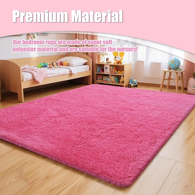 9x12 Fluffy Area Rugs for Living Room, Large Fuzzy Shag Area Rug for Bedroom - Image 8