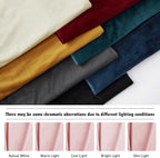 RYB HOME Pink Velvet Curtains 102 inches, Back Tab Soft Fabric Room Darkening - Image 7
