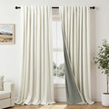 Extra Wide Room Darkening 90 Inch Curtains 2 Panels by Pitalk