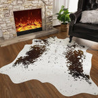 AROGAN Western Decor Faux Fur Cowhide Rug, 5.2 x 6.2 Feet Premium Animal Skin - Image 7