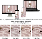 OWENIE Blush Pink Valances for Windows 1 Pcs, Light Filtering Textured - Image 9
