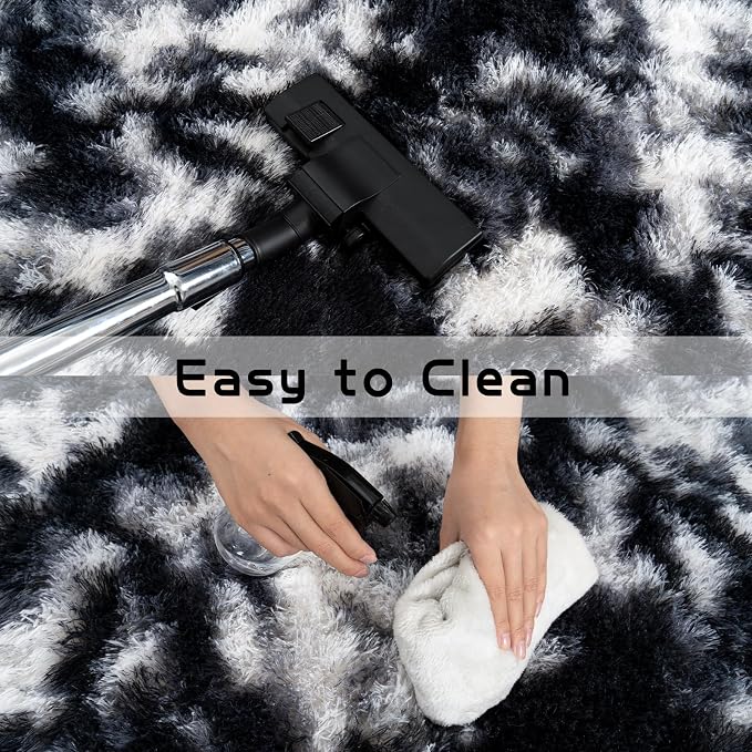 Pionblank Fluffy Area Rug for Bedroom 4x6 Feet, Indoor Plush Carpet, Shag Soft - Image 6