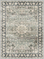 9x12 Area Rugs - 9x12 Washable Area Rug Indoor Vintage Rug Print Rug Low-Pile - Image 3