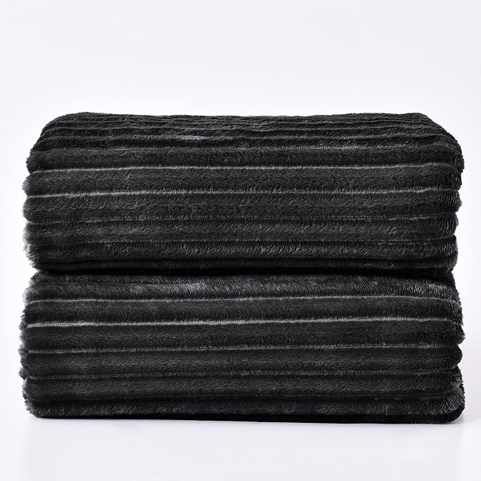 BEDELITE Fleece Throw Blanket for Couch – 3D Ribbed Jacquard Soft and Warm - Image 7