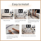 MYSKY HOME Couch Cover for 3 Cushion Couch Sofa Cover, Super Soft Boho Couch - Image 6