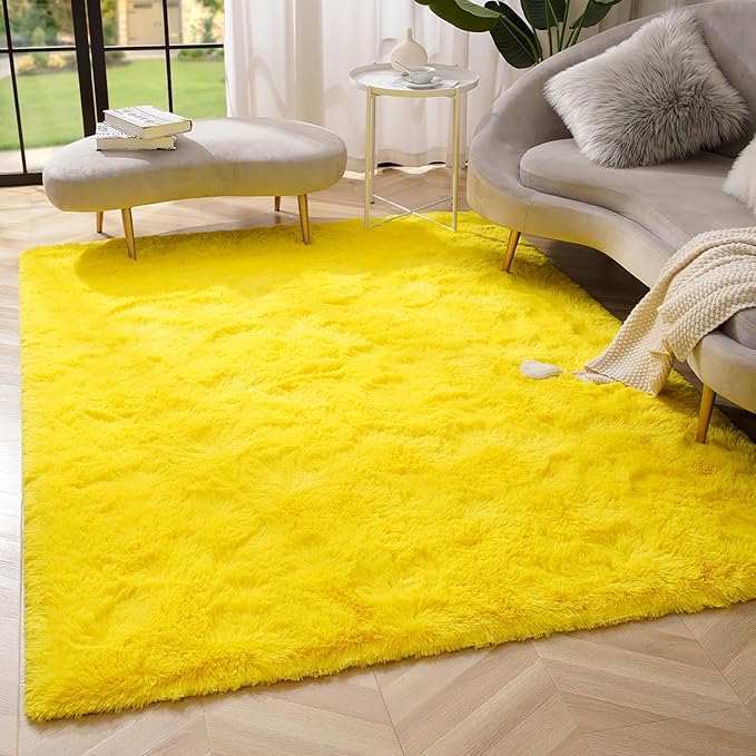 Amearea Shag Fluffy Area Rug for Bedroom Girls Living Room, Extra Soft and by AmeareaDirect