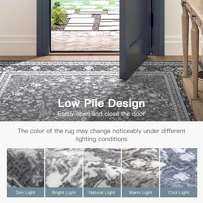 Lofus 6x9 Area Rugs for Living Room, Machine Washable Non-Slip Area Rug - Image 9