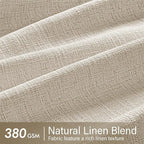 MIULEE Pinch Pleated Thick Linen Curtains 90 Inches Long 2 Panels - Image 4