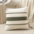 Fancy Homi Set of 1 Boho Olive Green Decorative Throw Pillow Cover 22x22 Inch by Fancy+Homi