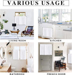 RYB HOME Short Pure White Curtains - Image 7