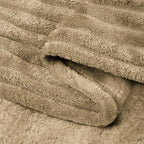 BEDELITE Fleece Throw Blanket for Couch – 3D Ribbed Jacquard Soft and Warm - Image 6