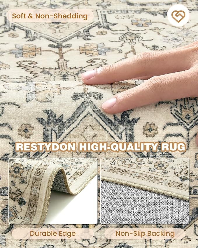 Hallway Runner Rug 2x12, Extra Long Washable Runner Rugs - Image 7