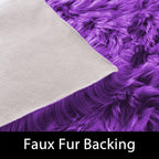 Latepis Runner 2x6 Purple Sheepskin Throw Rugs Washable Faux Fur Rug Shag - Image 4