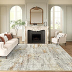 9x12 Area Rugs for Living Room, Non Slip Machine Washable Vintage Rugs - Image 2