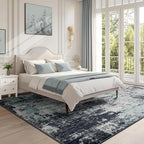 Washable Area Rugs 9'x12' Non-Slip Modern Abstract Soft - Image 3