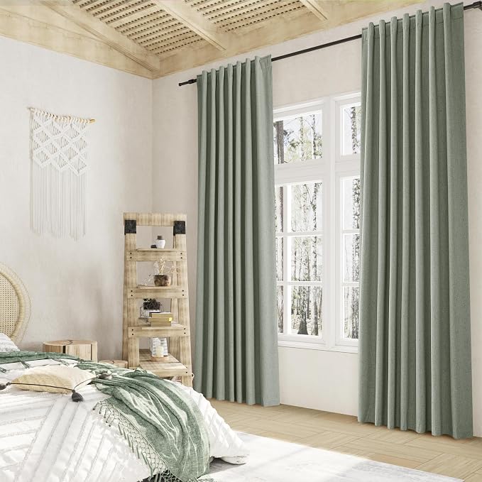 Guken 100% Blackout Curtains 96 Inch Length 2 Panels Set - Image 8