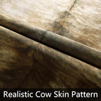 AROGAN Western Decor Faux Fur Cowhide Rug, 4.6 x 5.2 Feet Premium Animal Skin - Image 5