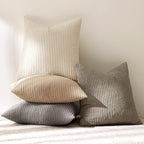 MIULEE Boho Farmhouse Neutral Cream Throw Pillow Covers 20x20 Inch Set of 4 - Image 6