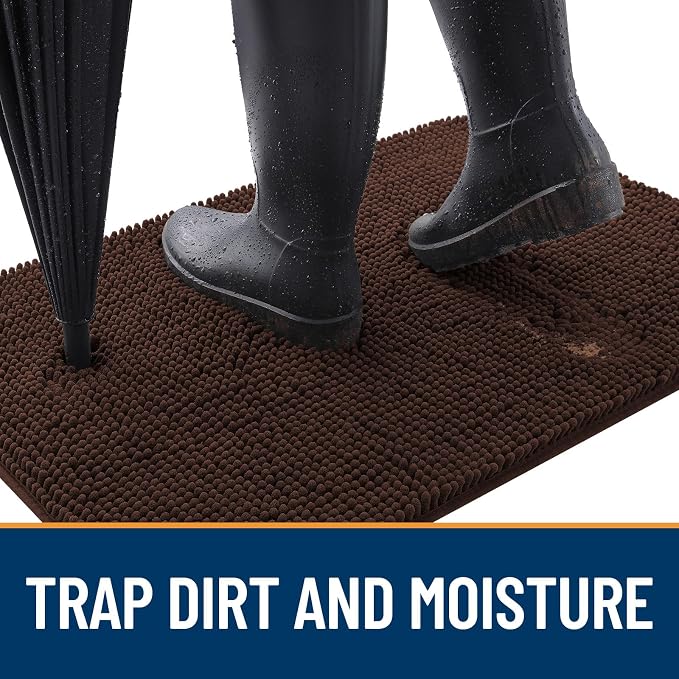 OLANLY Dog Door Mat for Muddy Paws 36x24, Absorbs Moisture and Dirt, Absorbent - Image 2
