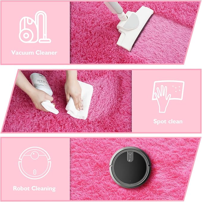 Shag Area Rug for Bedroom 4x6, Fluffy Area Rugs for Living Room, Soft Fuzzy Rug - Image 4