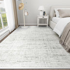 10x14 Area Rugs for Living Room Washable Rug: Anti-Skid Abstract Modern Living - Image 9