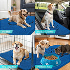 OLANLY Dog Door Mat for Muddy Paws 30x20, Paw Print Design, Absorbs Moisture - Image 7