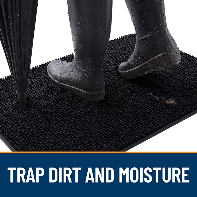 OLANLY Dog Door Mat for Muddy Paws 59x20, Absorbs Moisture and Dirt, Absorbent - Image 2