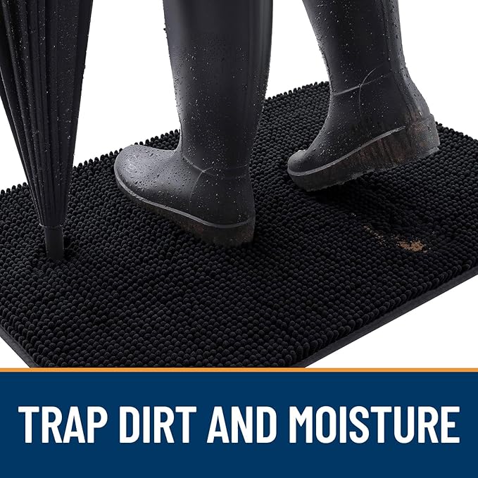 OLANLY Dog Door Mat for Muddy Paws 48x30, Absorbs Moisture and Dirt, Absorbent - Image 2