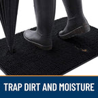 OLANLY Dog Door Mat for Muddy Paws 48x30, Absorbs Moisture and Dirt, Absorbent - Image 2