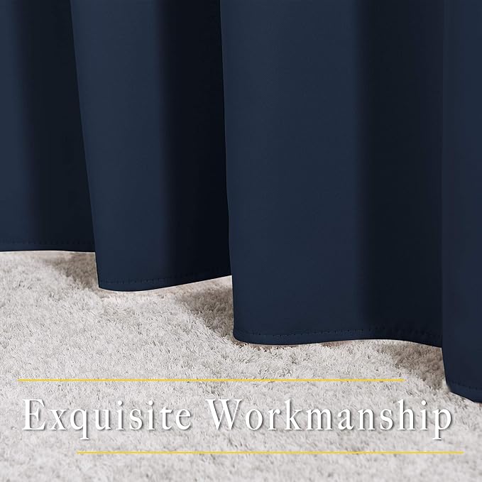 NICETOWN Navy Blue Blackout Curtains - Image 7