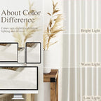 Cream Linen Curtains 139 Inches Long - Image 3