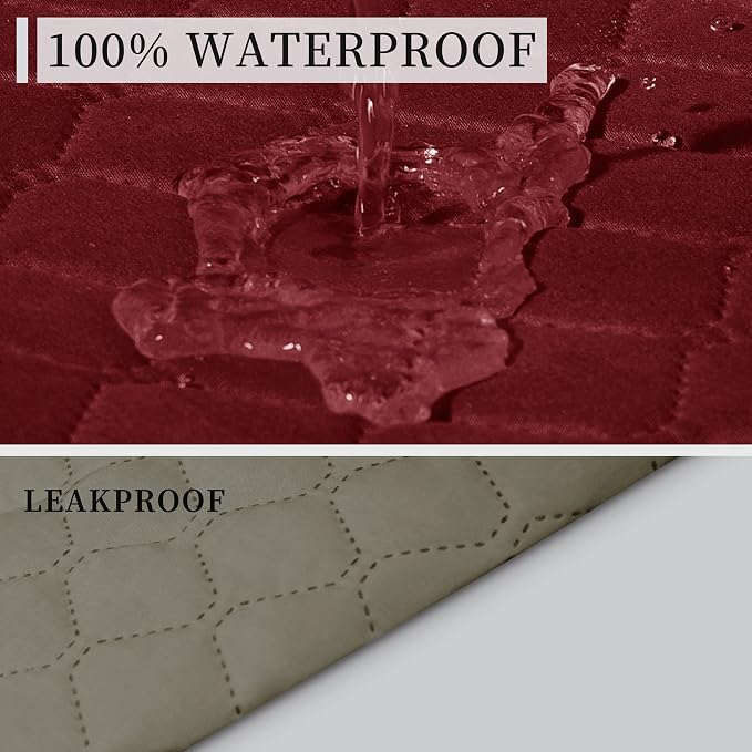 ISSUNTEX Double Protection 100% Waterproof Loveseat Sofa Covers - Image 3