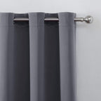 LEMOMO Grey Thermal Blackout Curtains/52 x 108 Inch/Set of 2 Panels Room - Image 7