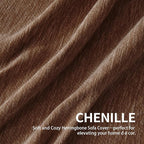 Couch Cover for Dogs, Boho Sofa Covers for 4 Cushion Couch, Chenille Sofa - Image 6