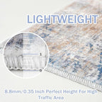 IOHOUZE Abstract Runner Rug 2x12 Ft Washable Runners - Image 5