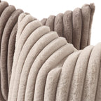 decorUhome Cozy Faux Fur Throw Pillow Covers 24x24 Set of 2 Decorative Soft - Image 2