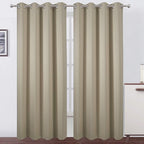 LEMOMO Beige Thermal Blackout Curtains/52 x 95 Inch/Set of 2 Panels Room by Lemomo